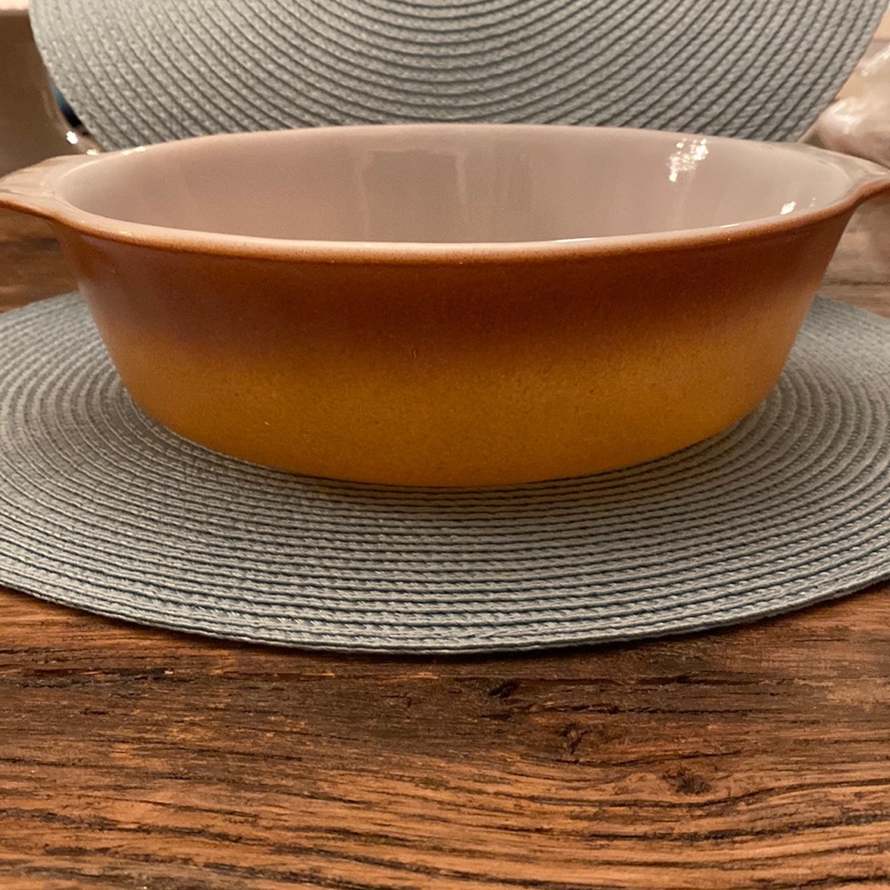 Vintage Fire King round casserole